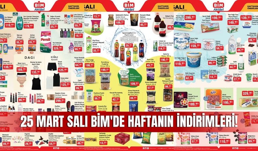 BİM 25 Mart 2025 Aktüel Kataloğu! İşte Haftanın İndirimli Ürünleri