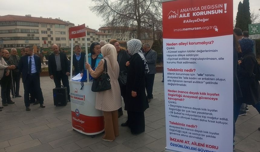 Memur-Sen'den Aile İçin İmza Kampanyası