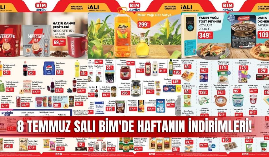 Sivas'taki BİM Mağazalarında 8 Temmuz 2025 Aktüel Ürünleri Vatandaşlarla Buluşuyor!