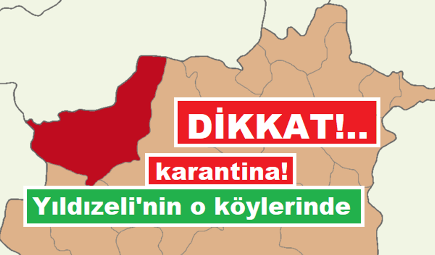Sivas'ta 17 köy karantinaya alındı, işte sebebi!..
