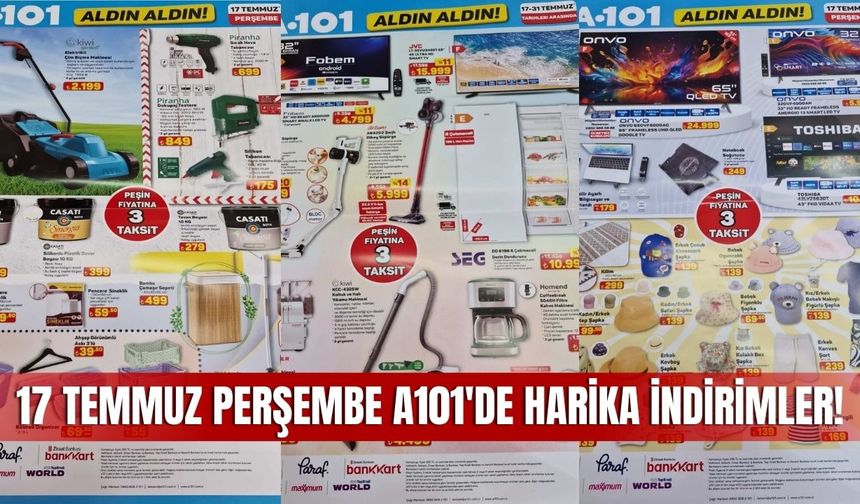 Sivas’taki A101 Marketlerde 17 Temmuz 2025 İndirimleri Başlıyor! İşte A101 Aktüel Kataloğu Detayları