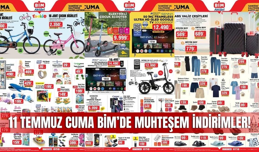 BİM Aktüel 11 Temmuz 2025 Kataloğu Yayınlandı: Bu Fırsatlar Kaçmaz!