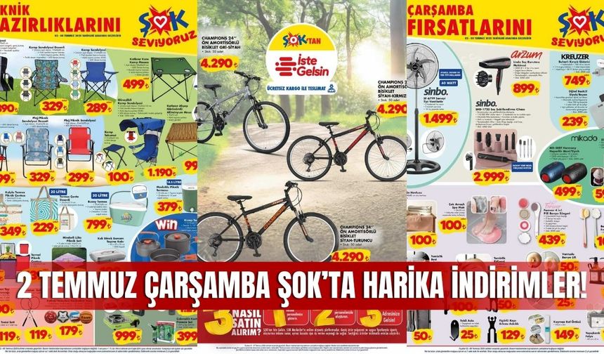 Şok Aktüel 2 Temmuz 2025 Kataloğu Yayınlandı: Bu Hafta Hangi Ürünler İndirimde?