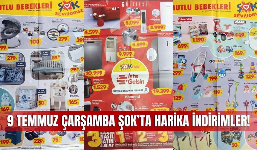 Şok 9 Temmuz 2025 Aktüel Ürünler Kataloğu Yayında! Bu Hafta Hangi Ürünlerde Büyük İndirim Var?