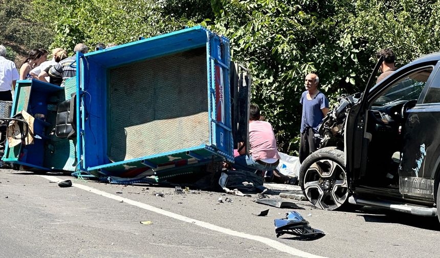 Ordu’da cip ile patpat çarpıştı: 2 yaralı