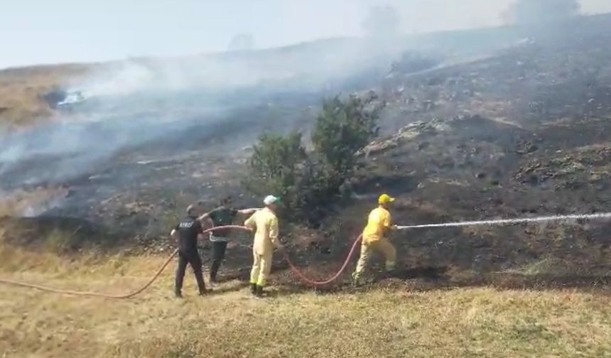 Tokat’ta çıkan örtü yangını ekipler ve vatandaşlar tarafından söndürüldü
