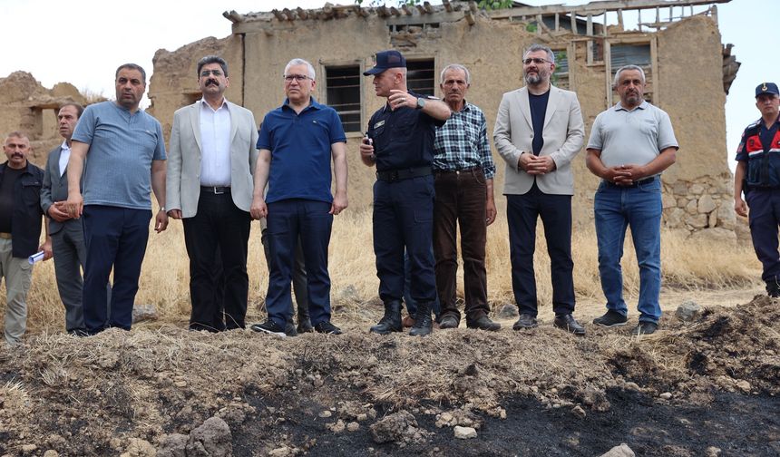 12 Evin Zarar Gördüğü Köyde İncelemeler Yapıldı