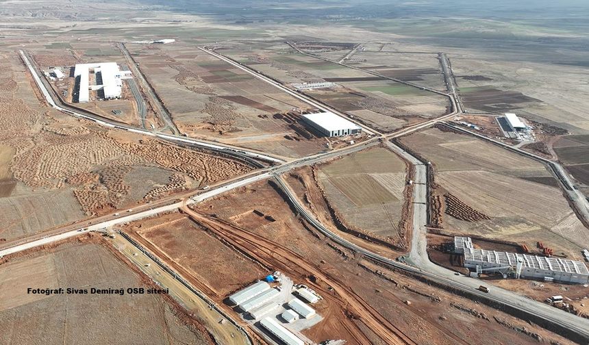 Sivas Demirağ OSB'de parseller 900 TL/m²’den