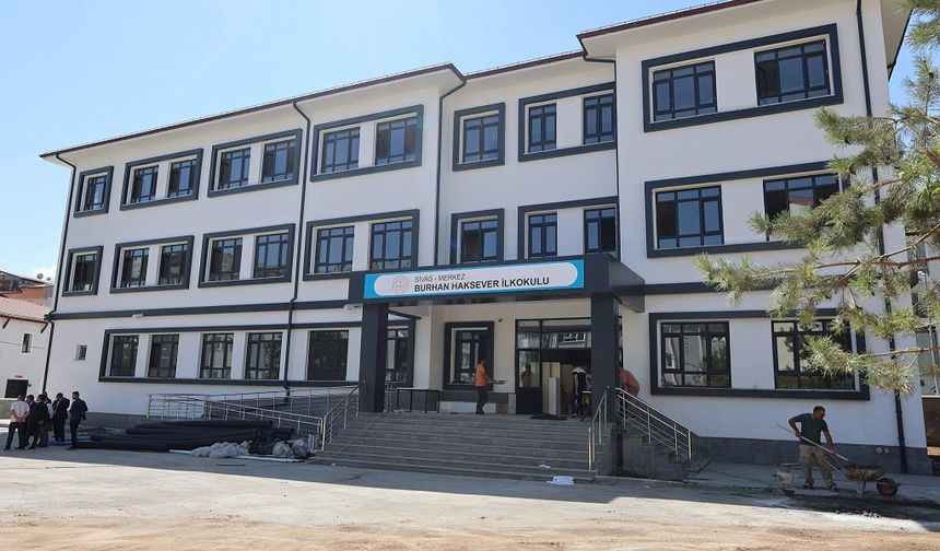 Sivas'ta o okul çarşambaya açılacak