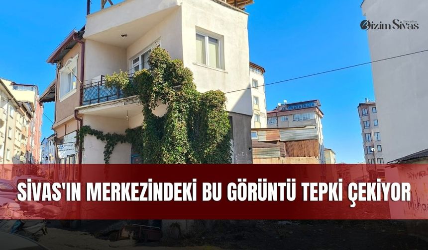 Sivas'ın merkezindeki bu görüntü tepki çekiyor