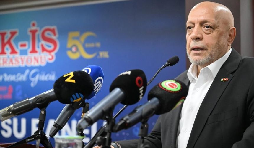 HAK-İŞ Başkanı Arslan uyardı! Suyun ticarileştirilmesi büyük tehdit!