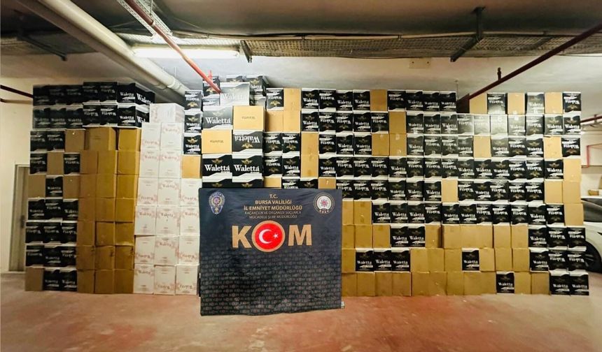 6 Milyon 360 Bin Kaçak Makaron Operasyonu