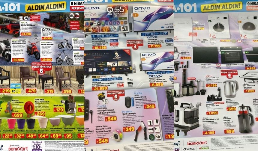 A101 9 Nisan 2026 Kataloğu: Bu Haftanın Aktüel Ürünleri ve Fiyatları