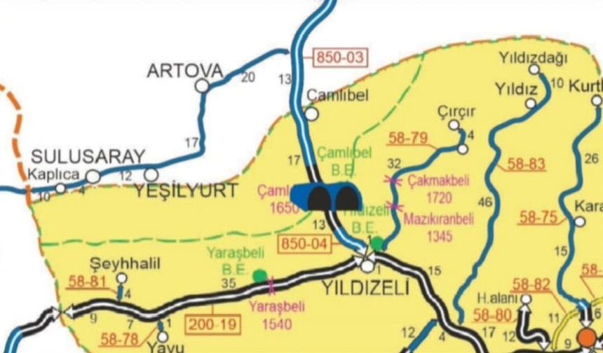 Sivas'ın Karadeniz'e Açılan Kapısı Çamlıbel Geçidi İçin 5.8 Milyarlık Yatırım Müjdesi!