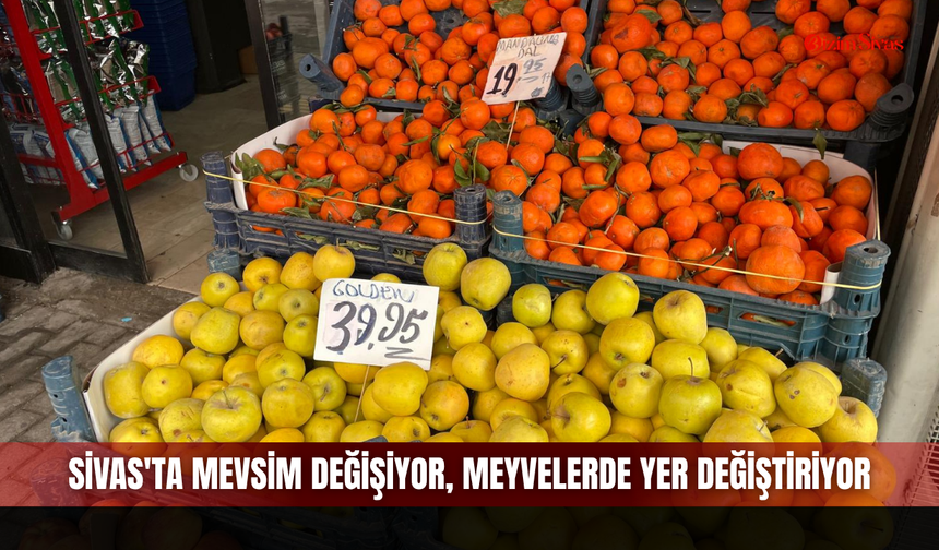 Sivas'ta Mevsim Değişiyor, Meyvelerde Yer Değiştiriyor