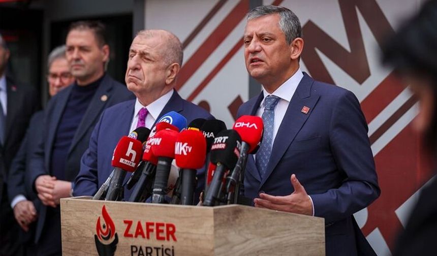 Özgür Özel ve Ümit Özdağ ara seçim gündemiyle bir araya geldi