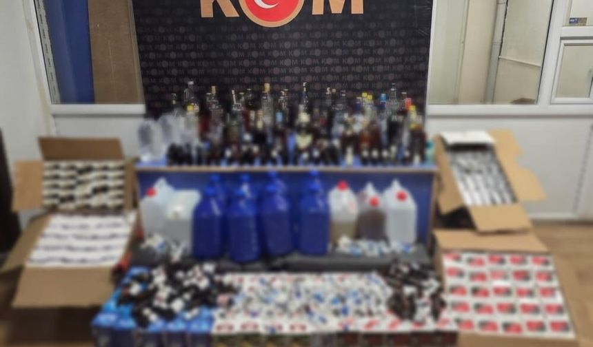 Sivas’ta evde sahte içki üreten şahsa yasal işlem yapıldı