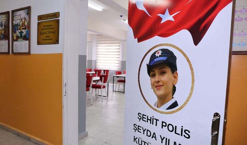 Sivas’ta anlamlı açılış Şehit Şeyda Yılmaz kütüphanesi