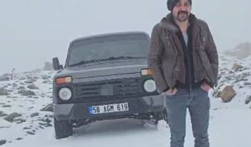 Baharı beklerken kışa yakalanan Sivaslı vatandaşın o anları