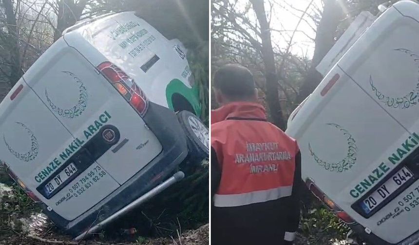 Sivas’ta Feci Kaza: Cenaze Taşıyan Araç Yoldan Çıktı