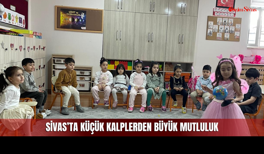 Sivas’ta Minik Öğrencinin Doğum Günü Sevinci Yüzlere Yansıdı