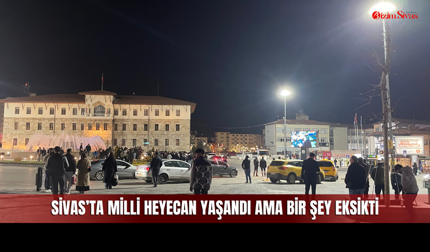 Sivas'ta Milli Maç Coşkusu Konvoylara Taştı