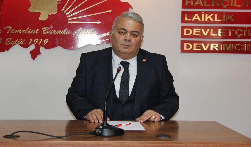 CHP Sivas İl Başkanı Yılmaz Coşkun’dan dikkat çeken açıklama