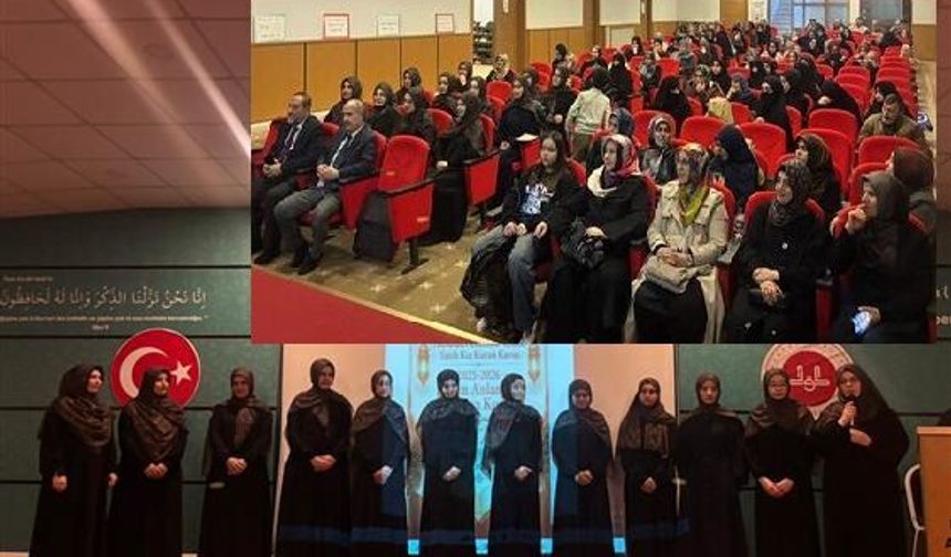 Sivas'ta kadın hafızlar belgelerini aldı