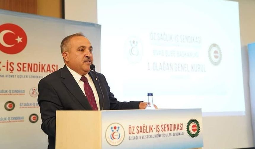 İbrahim Eyce, 1 Mayıs'ta Sağlık Çalışanlarının Sorunlarını Dile Getirdi
