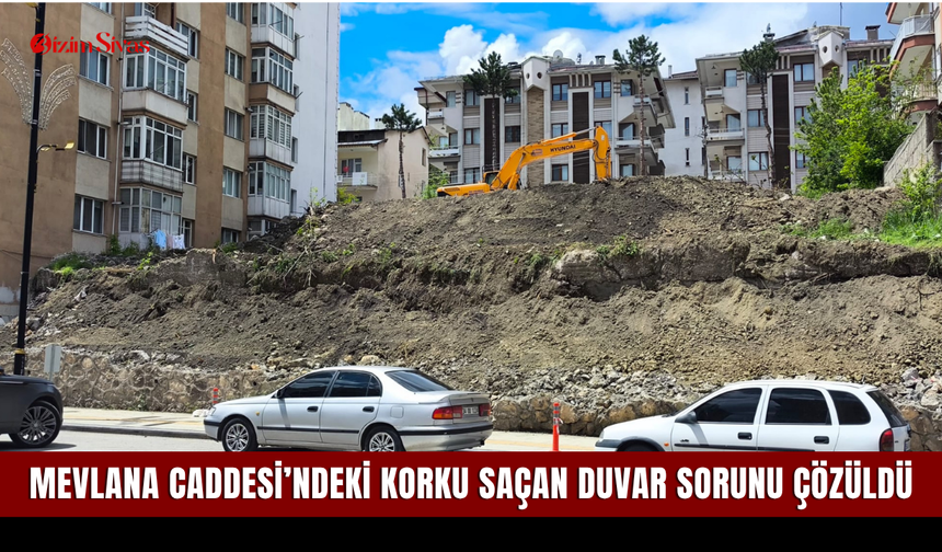 Mevlana Caddesi’ndeki korku saçan duvar sorunu çözüldü