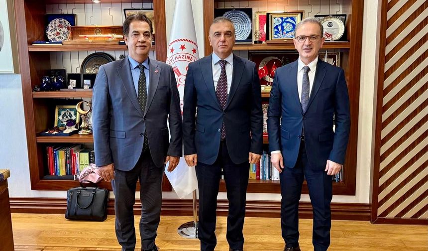 Rektör Şengönül'den Maliye Bakanlığı'na ziyaret
