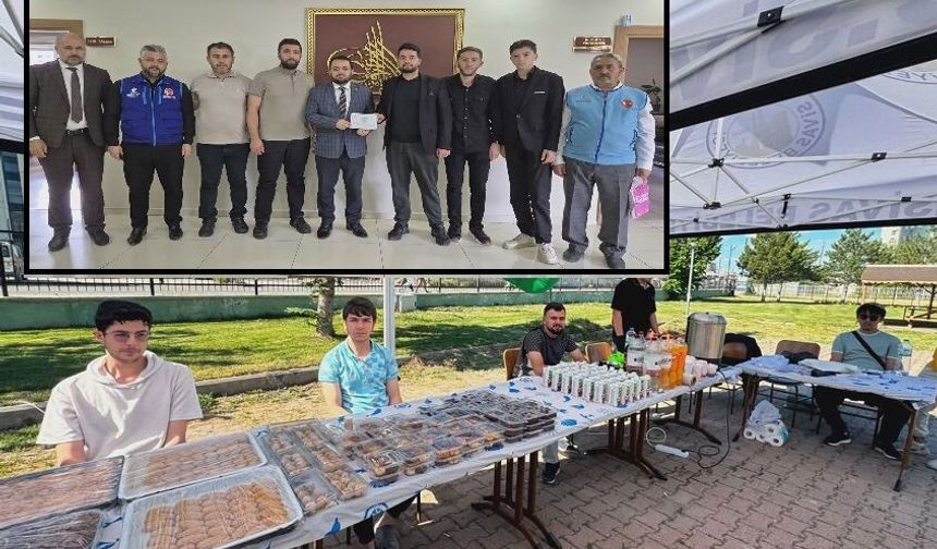 Sivas KYK öğrencilerinden Gazze için kermes