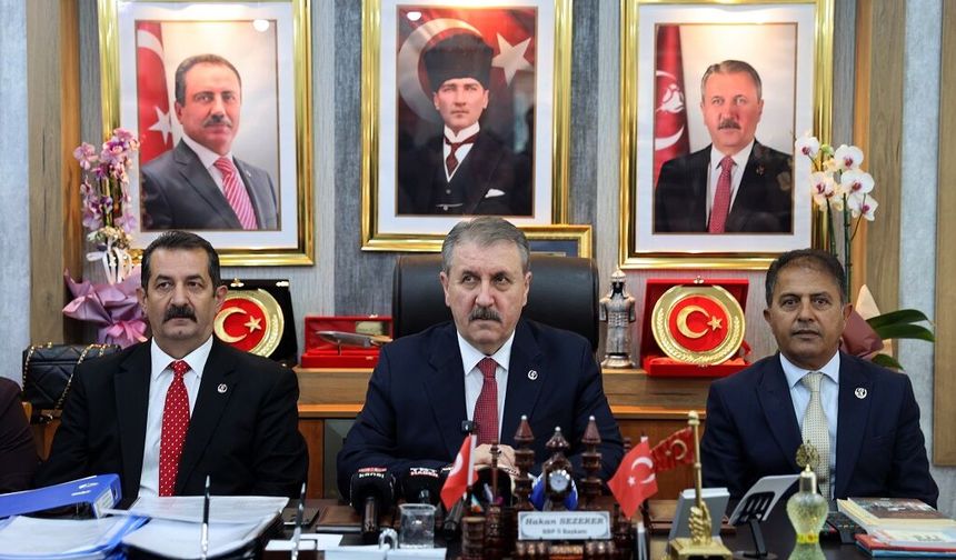 Sivas'ta BBP Genel Başkanı Destici gündemi değerlendirdi: