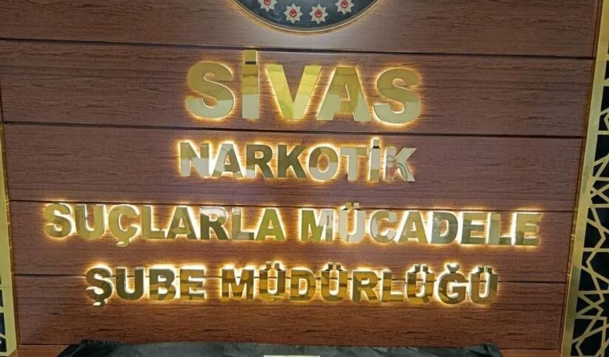 Sivas'ta narkotik operasyon: 1 tutuklama