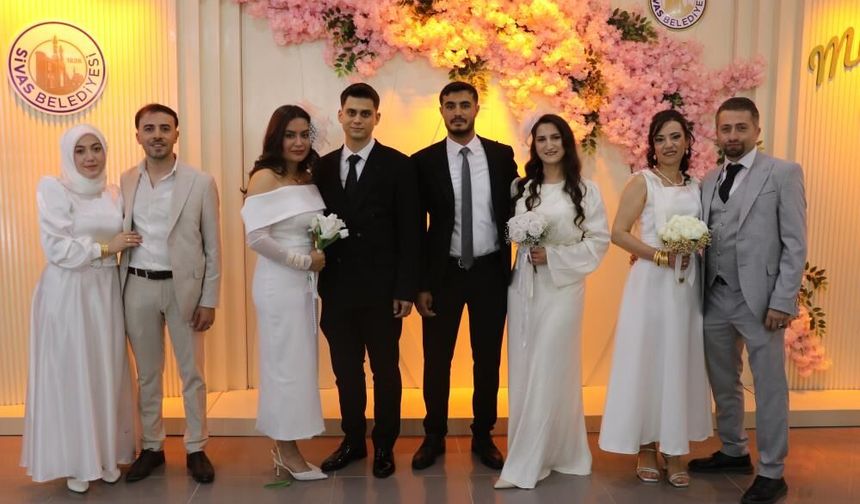 Sivas'ta çiftler nikah salonuna akın etti