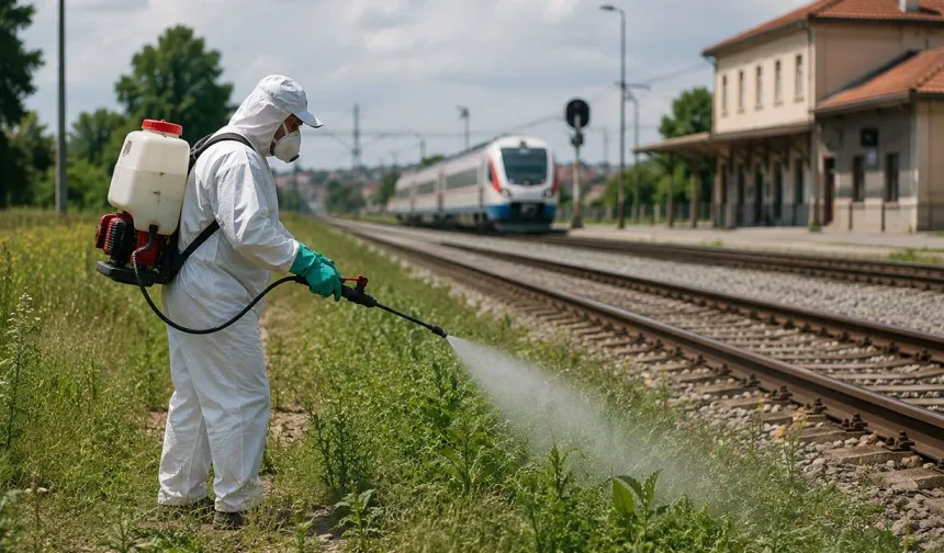 Sivas tren hatlarında ilaçlama uyarısı!