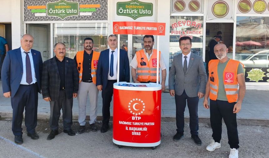BTP Sivas Teşkilatı Kangal'da vatandaşlarla buluştu