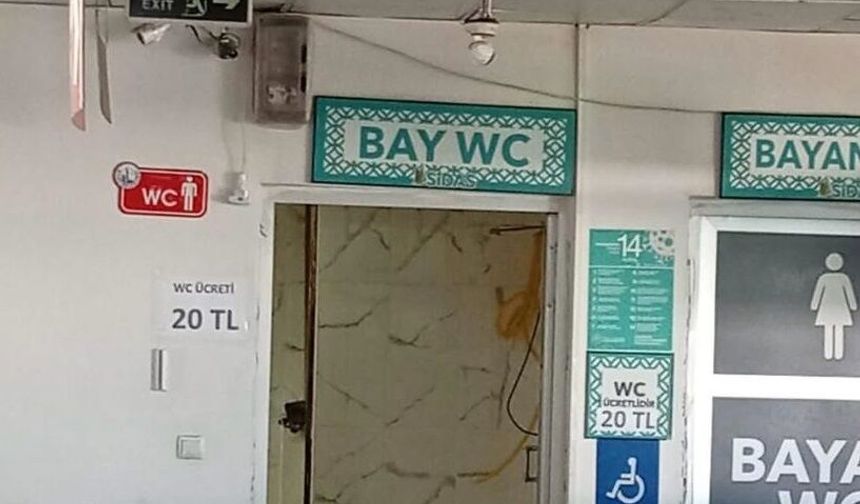 Sivas Otogarında tuvalet ücretine zam