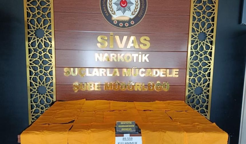 Sivas'ta narkotik operasyon: 2 tutuklama