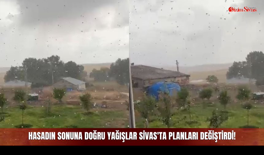 Hasadın Sonuna Doğru Yağışlar Sivas'ta Planları Değiştirdi!