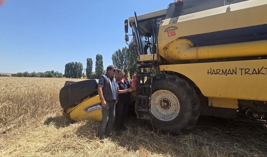 Sivas Merkez ve 16 İlçede biçerdöver kontrolleri devam ediyor