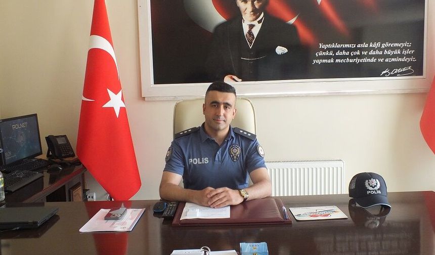 Ulaş İlçe Emniyet Amiri Başkomiser Yücel, görevine başladı