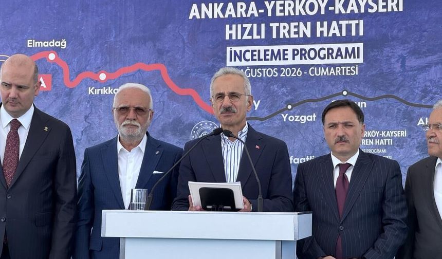 Sivas'ın komşusunda YHT heyecanı