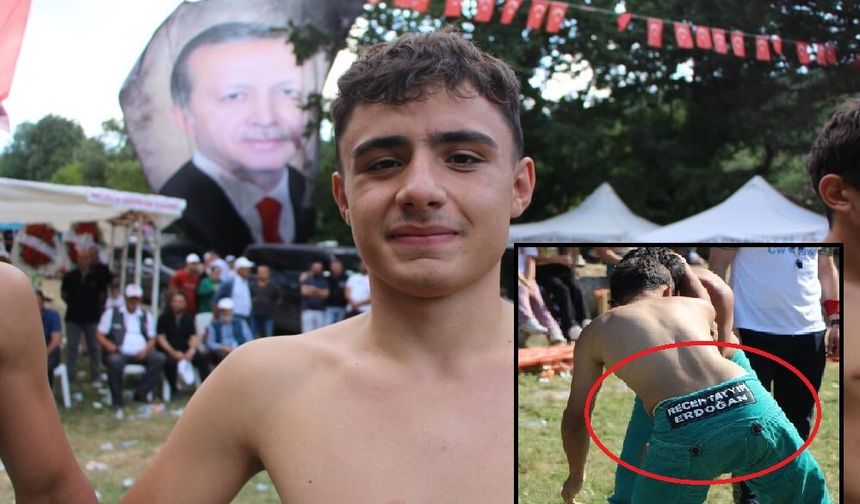 Sivaslı Pehlivan Recep Tayyip Erdoğan er meydanında