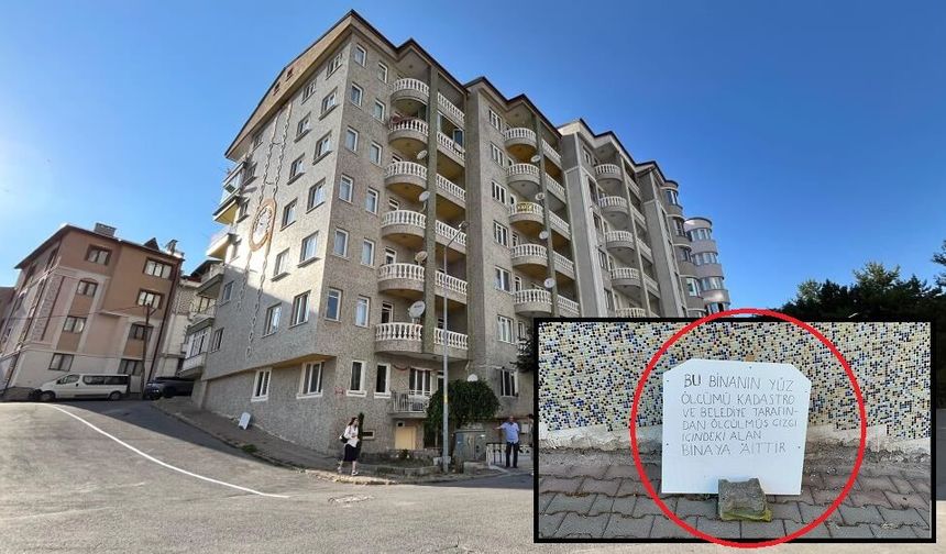 Sivas'ta belediye bina bahçesini yola katmış!