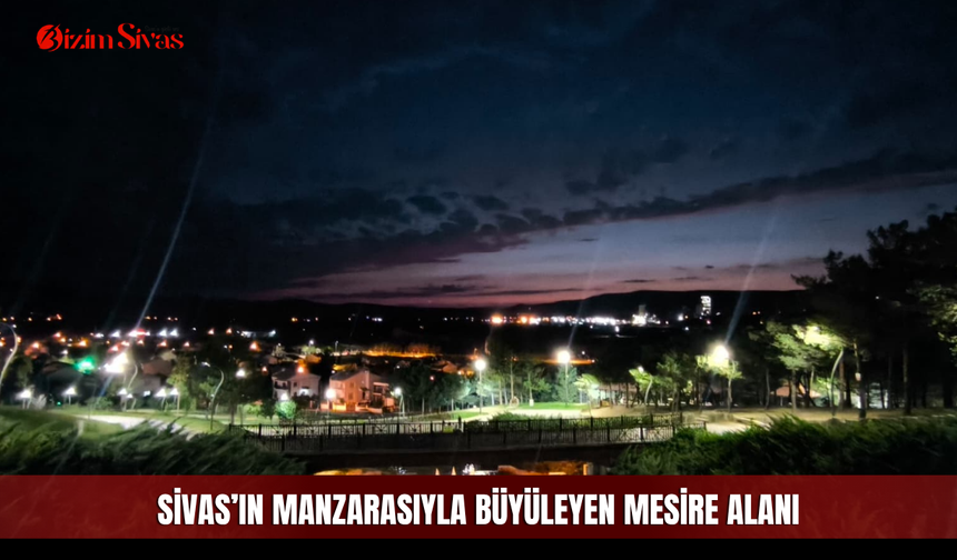 Sivas’ın manzarasıyla büyüleyen mesire alanı