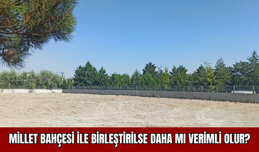 Millet Bahçesi ile Birleştirilse Daha mı Verimli Olur?