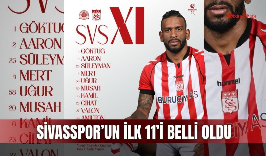 Sivasspor’un Batman Petrolspor karşısındaki ilk 11’i belli oldu
