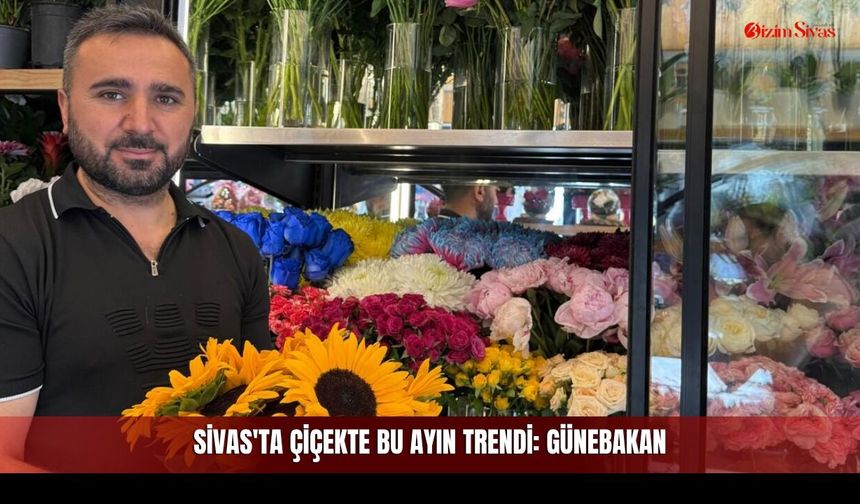 Sivas'ta çiçekte bu ayın trendi: Günebakan