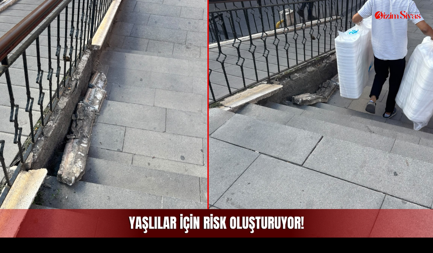 Koruma Demirlerine Tutunup Çıkan Yaşlılar İçin Risk Oluşturuyor!